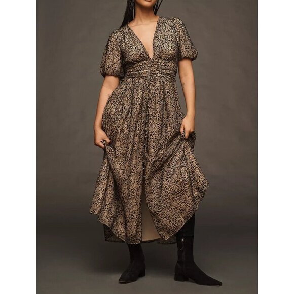 Anthropologie Dresses & Skirts - The Katerina Button-Front Dress: Velvet Edition 16W Plus Size